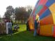 Luchtballon maakt ballonvaart vanuit Nieuwegein, park Oudegein, naar IJsselstein in naseizoen